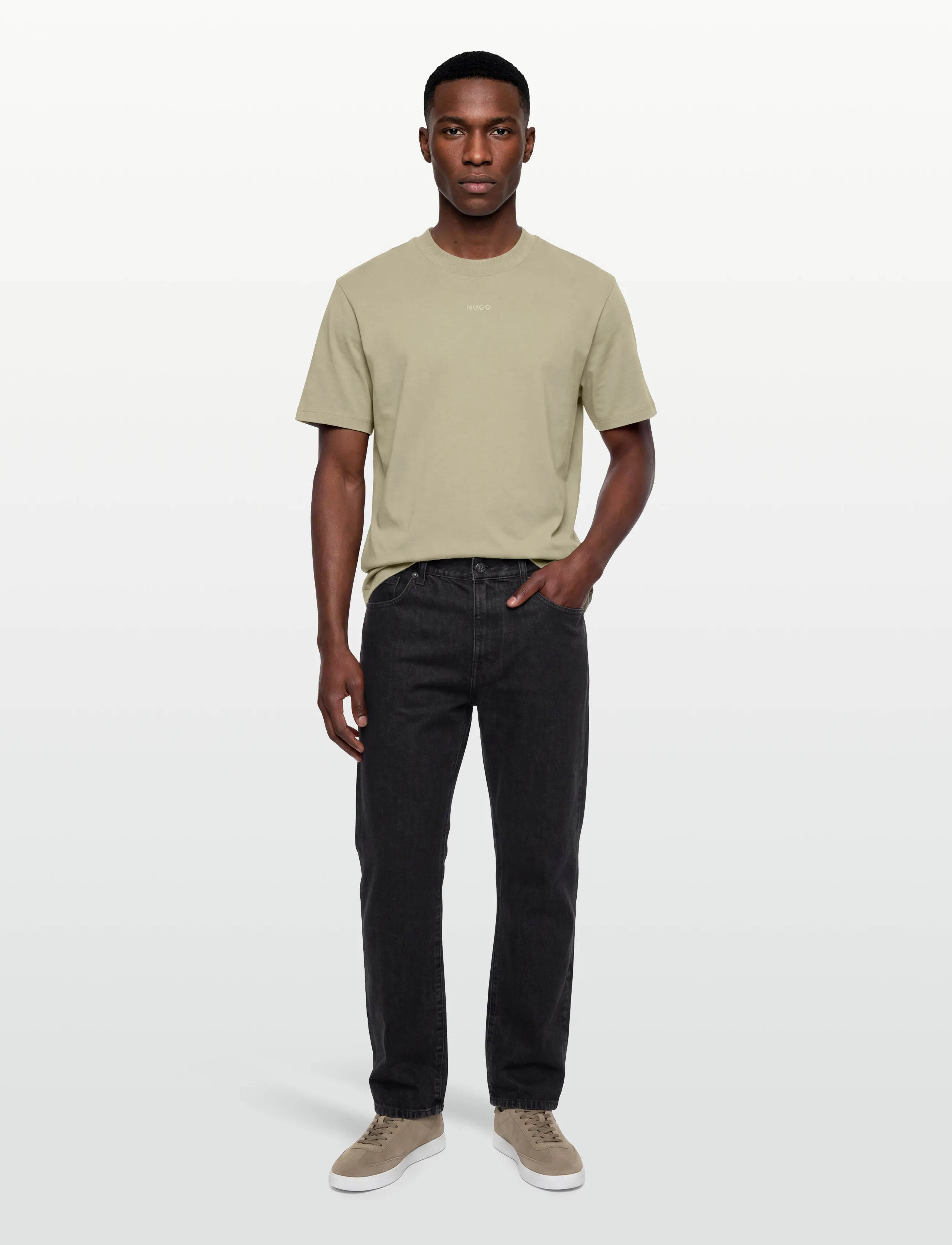 HUGO Dapolino - T-Shirts - OPEN GREEN / khaki/green