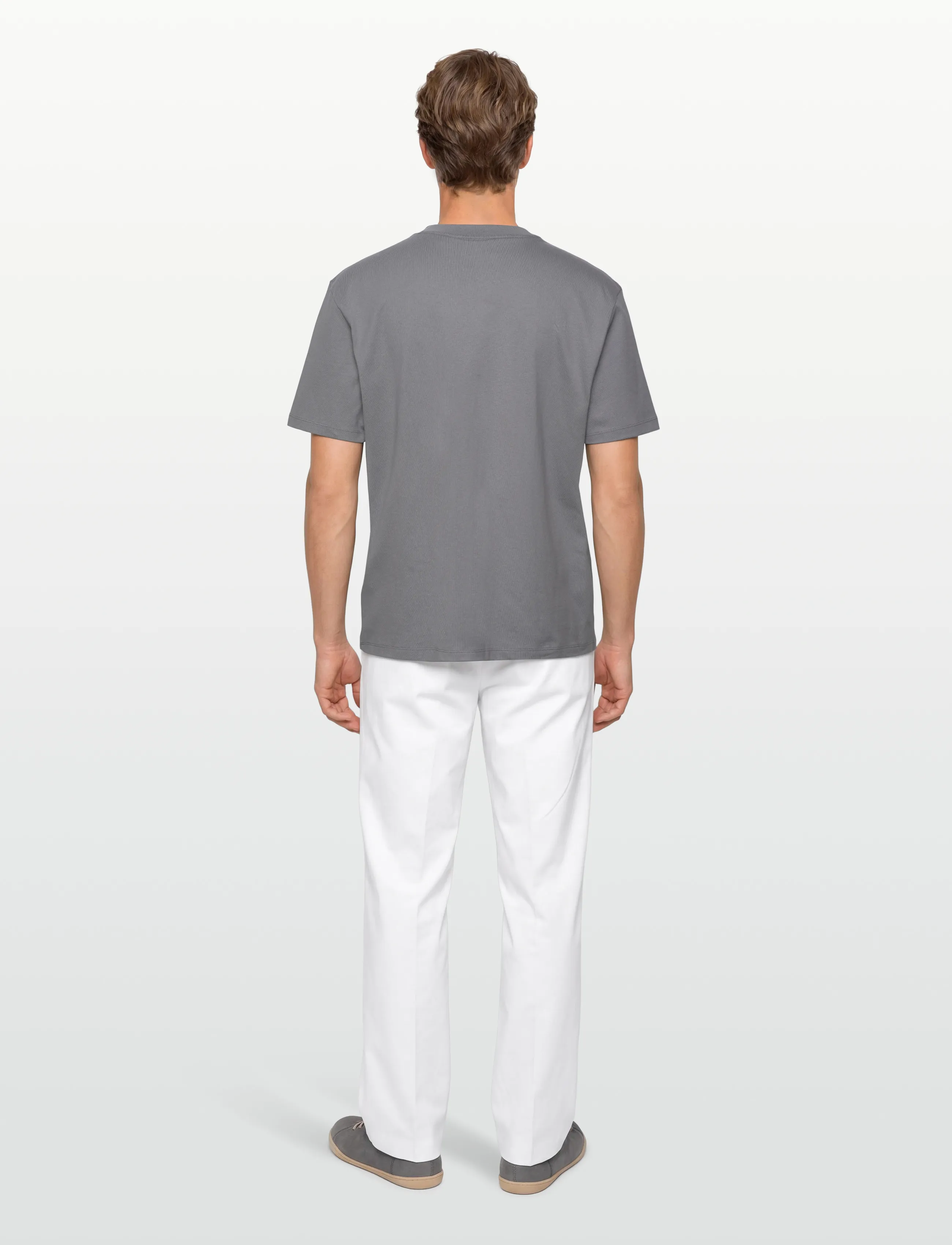 HUGO - Dapolino - basic t-shirts - open grey - 4