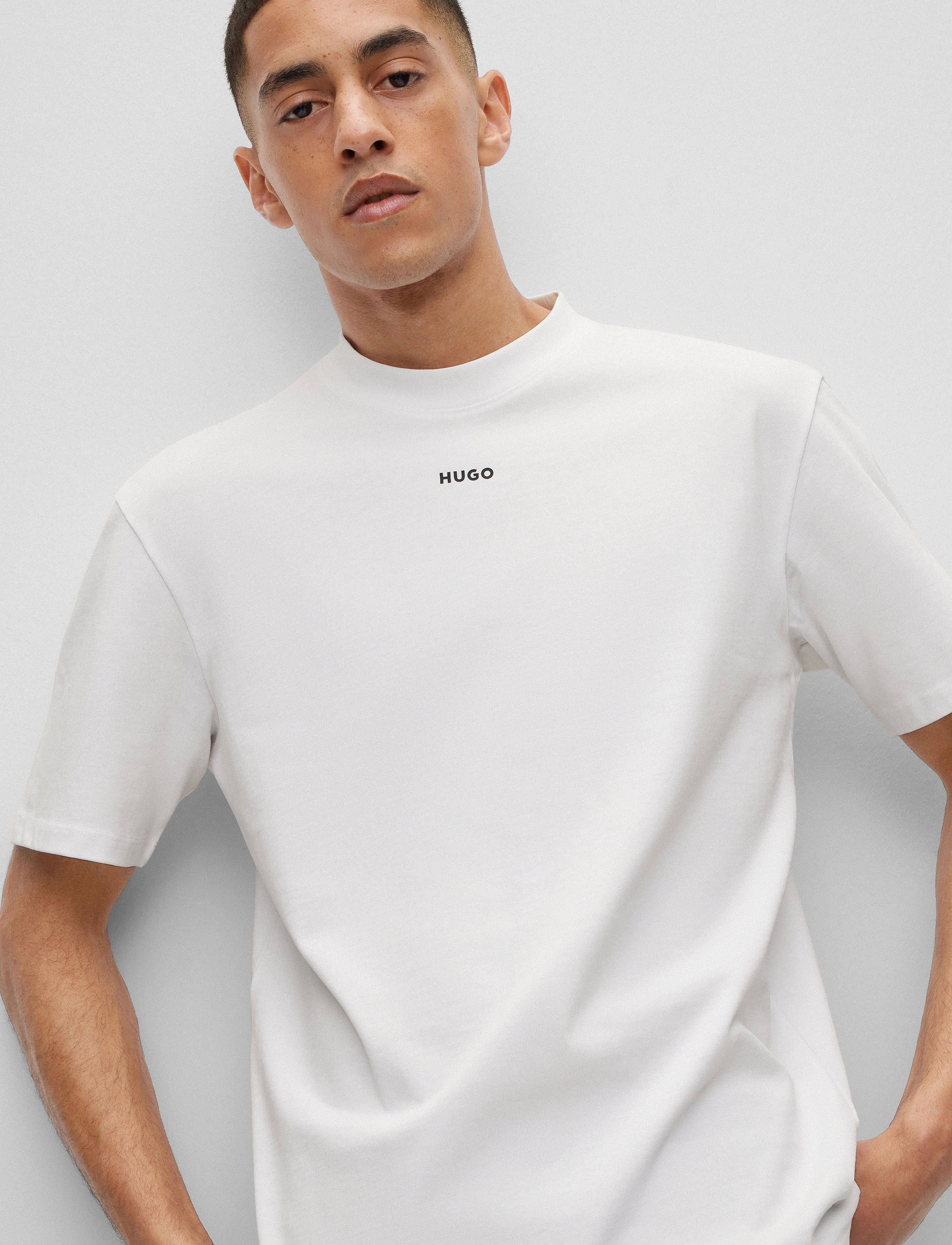 HUGO - Dapolino - basic t-shirts - white - 3