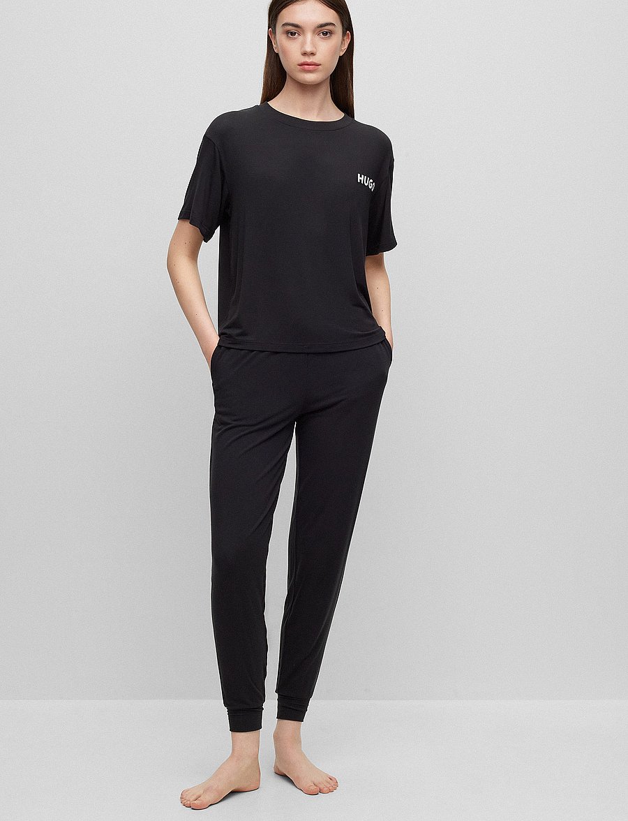 HUGO - UNITE_PANTS - pyjamasbyxor - black - 2