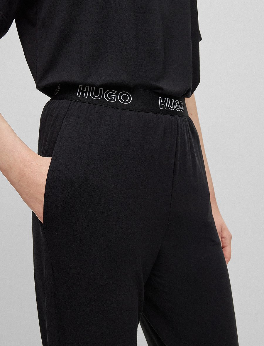 HUGO - UNITE_PANTS - pyjamasbyxor - black - 3
