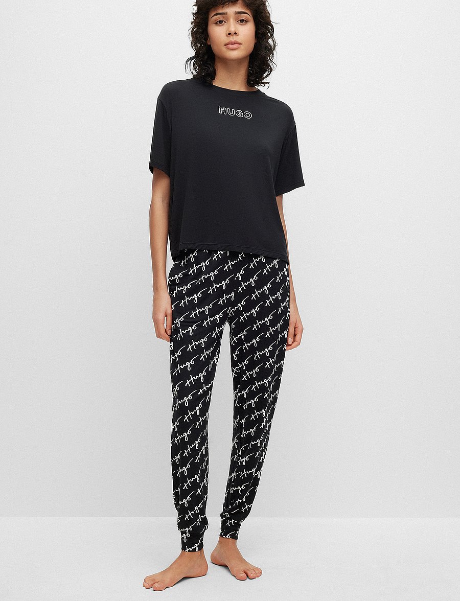 HUGO - UNITE_T-SHIRT - t-shirty - black - 0