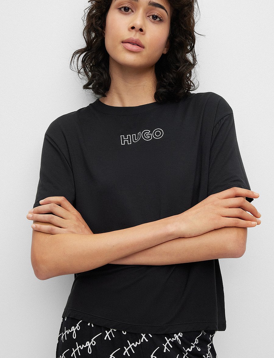 HUGO - UNITE_T-SHIRT - t-shirty - black - 3