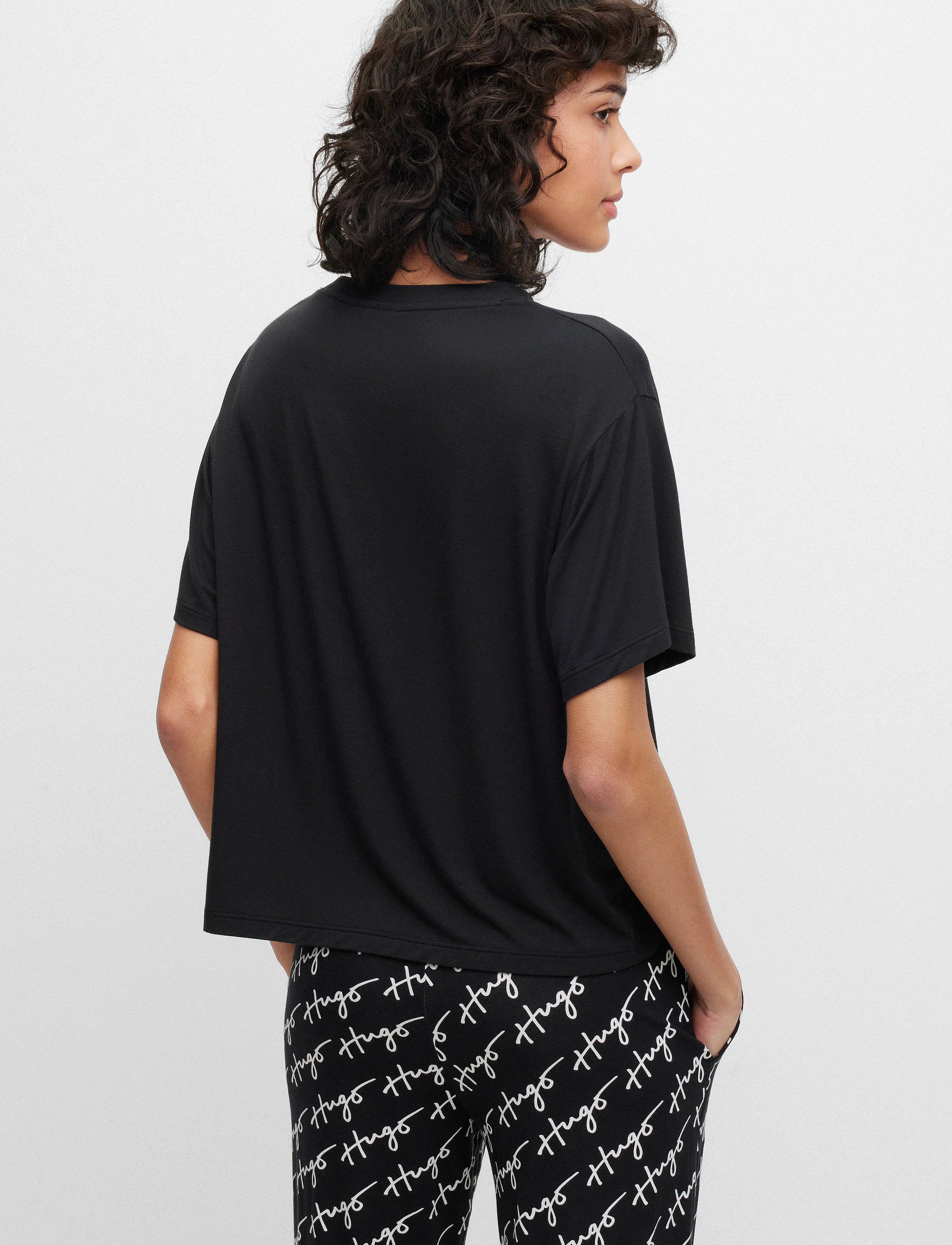 HUGO - UNITE_T-SHIRT - kortærmede skjorter - black - 4
