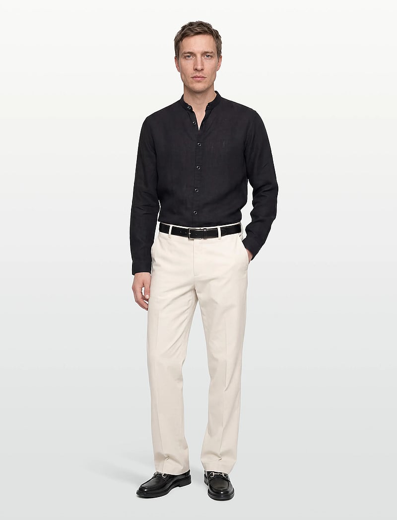 HUGO - Elvory - leinenhemden - black - 0