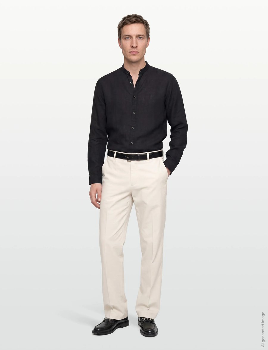 HUGO - Elvory - leinenhemden - black - 0