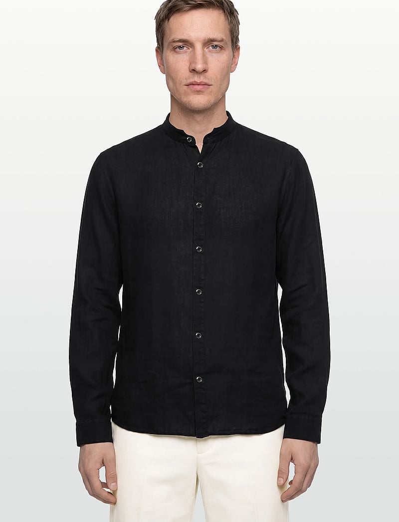 HUGO - Elvory - leinenhemden - black - 3