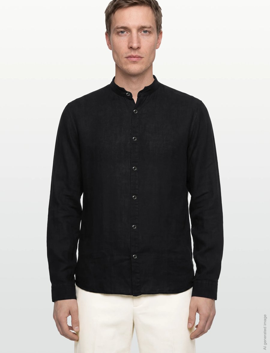 HUGO - Elvory - leinenhemden - black - 3
