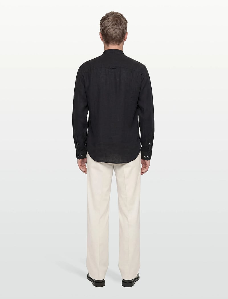 HUGO - Elvory - leinenhemden - black - 4
