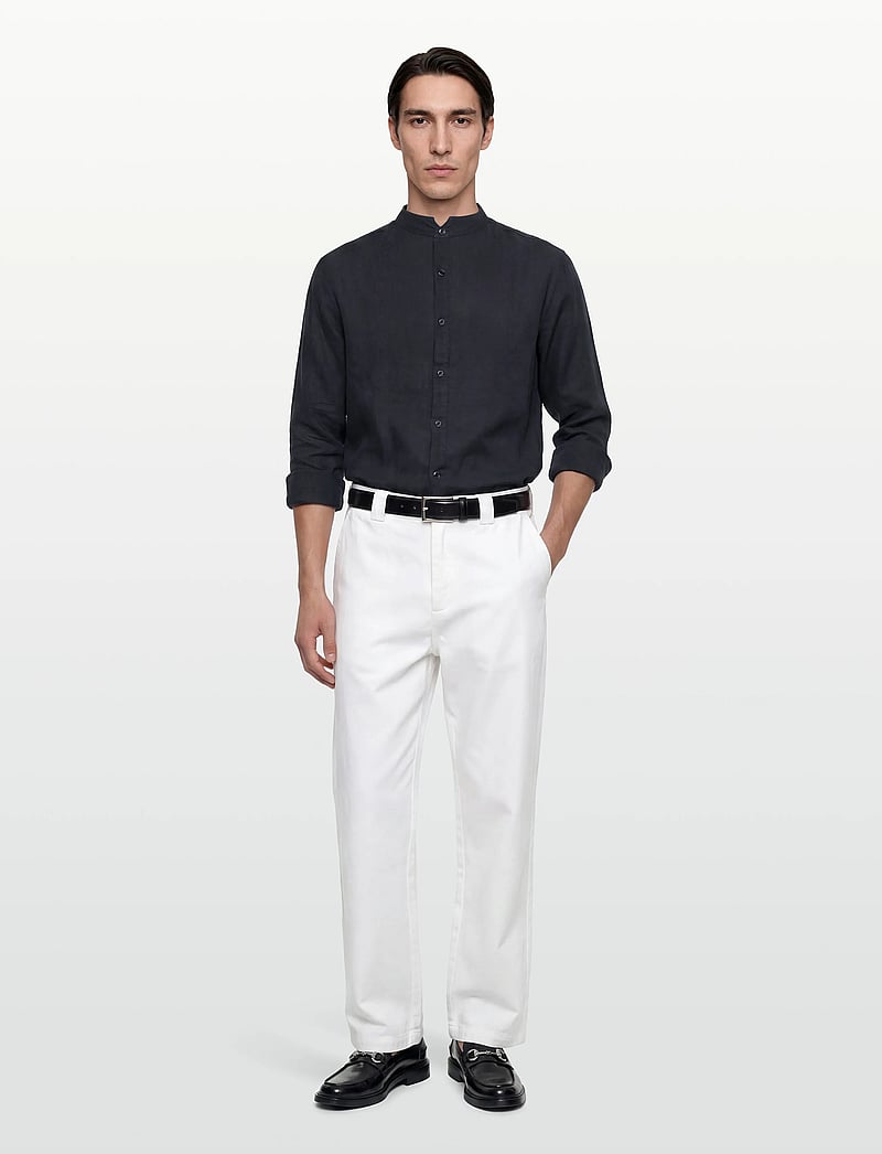 HUGO - Elvory - leinenhemden - dark blue - 0