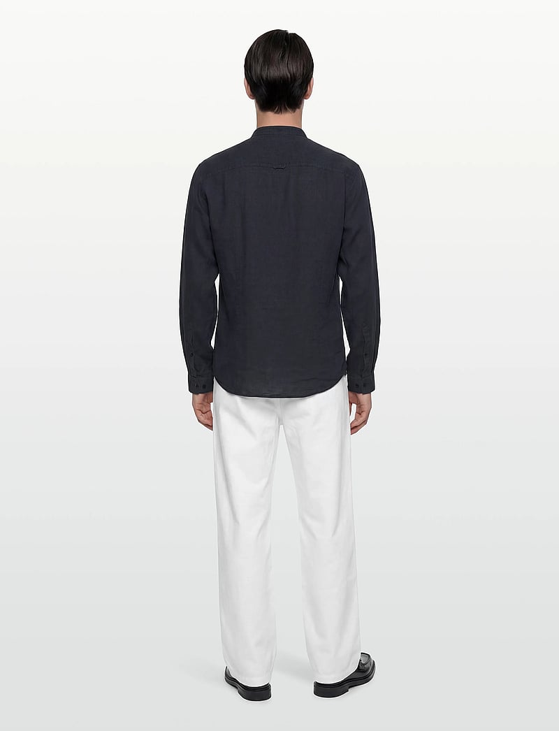HUGO - Elvory - leinenhemden - dark blue - 4