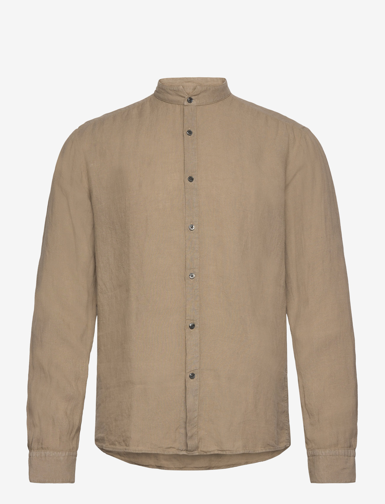 HUGO - Elvory - linen shirts - medium brown - 0