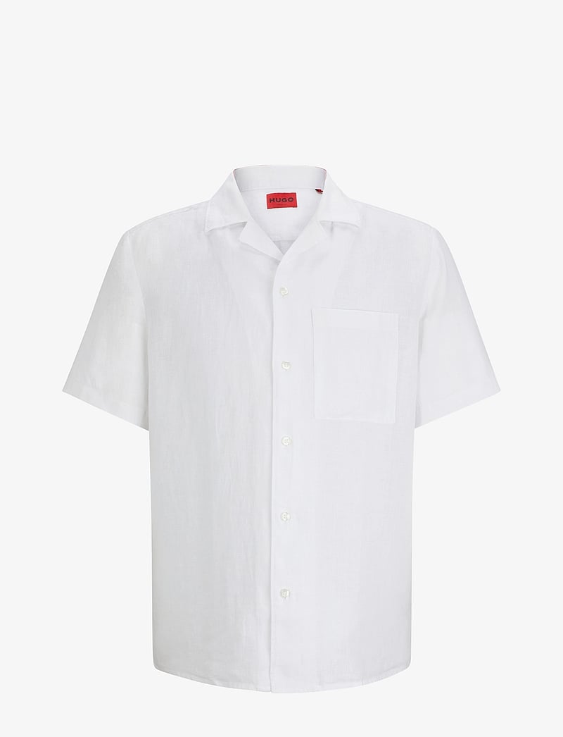 HUGO - Ellino - leinenhemden - open white - 1