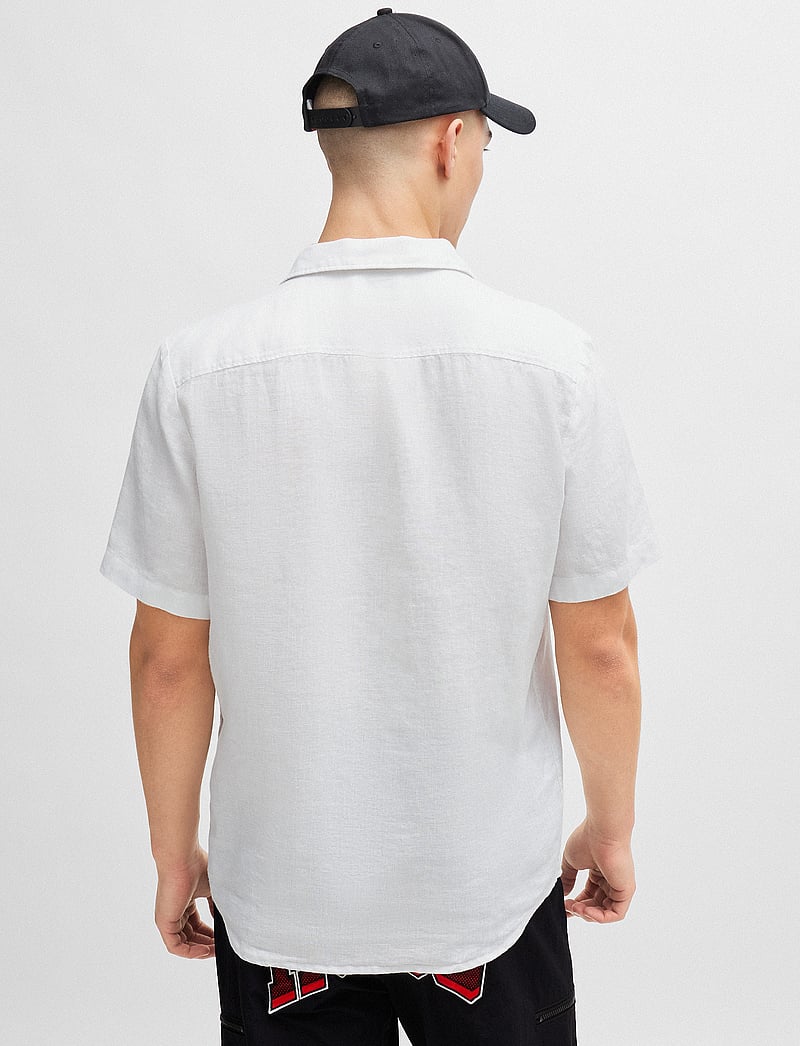 HUGO - Ellino - leinenhemden - open white - 3