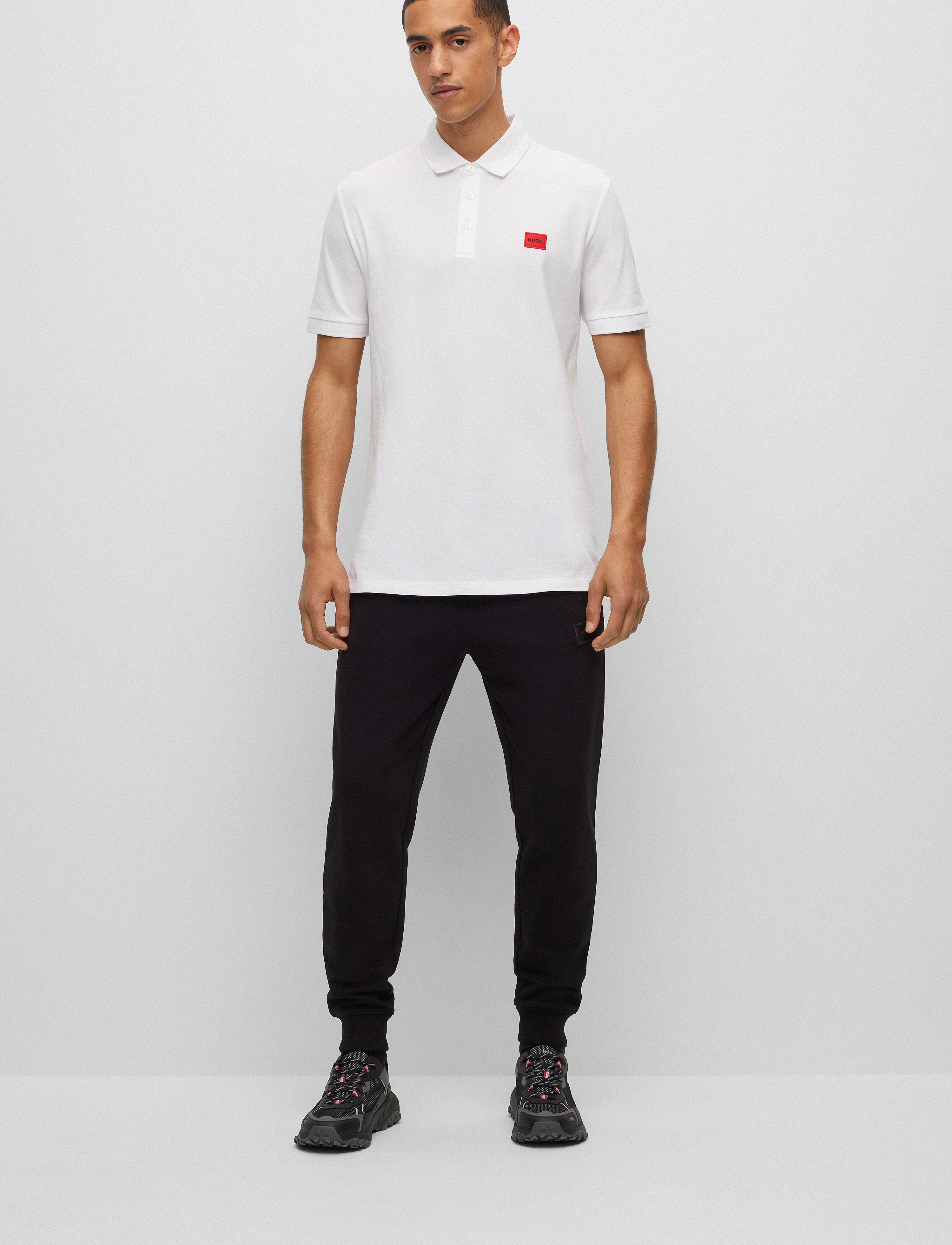 HUGO Dereso232, S, Polos, Weiß - Short-sleeved, Männerswear