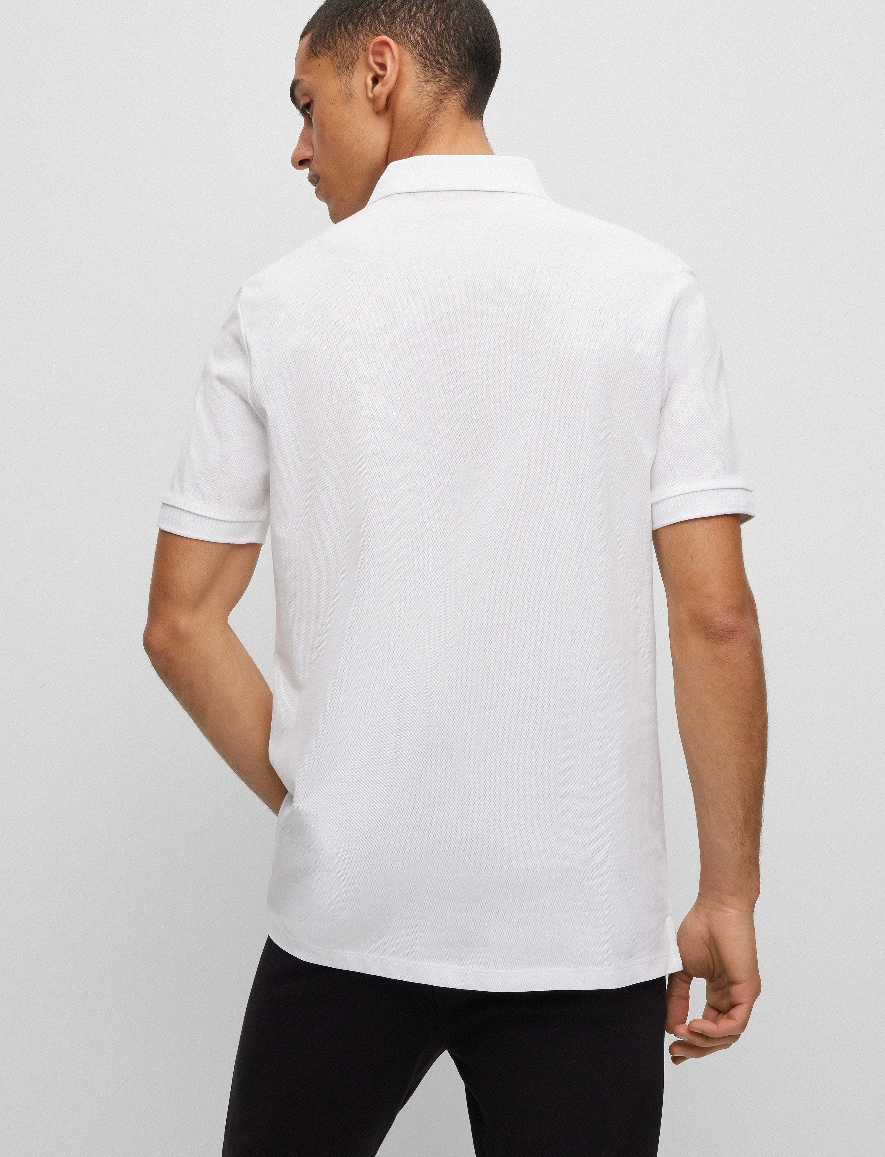 HUGO - Dereso232 - lühikeste varrukatega polod - white - 3