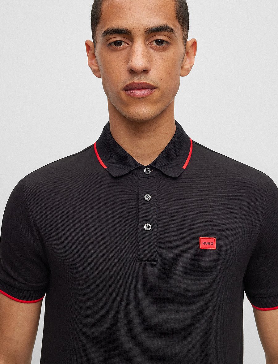 HUGO - Deresino232 - kurzärmelig - black - 2