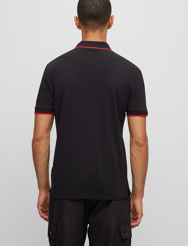 HUGO - Deresino232 - kortærmede poloer - black - 3