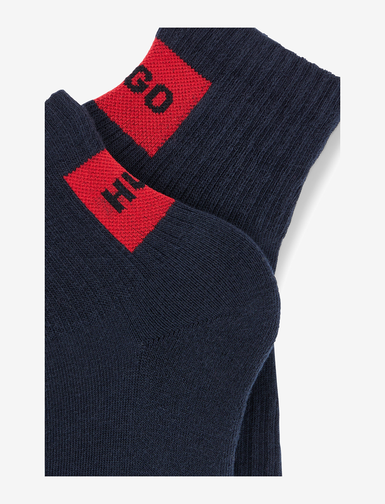 HUGO - 2P SH RIB LABEL CC - dark blue - 1