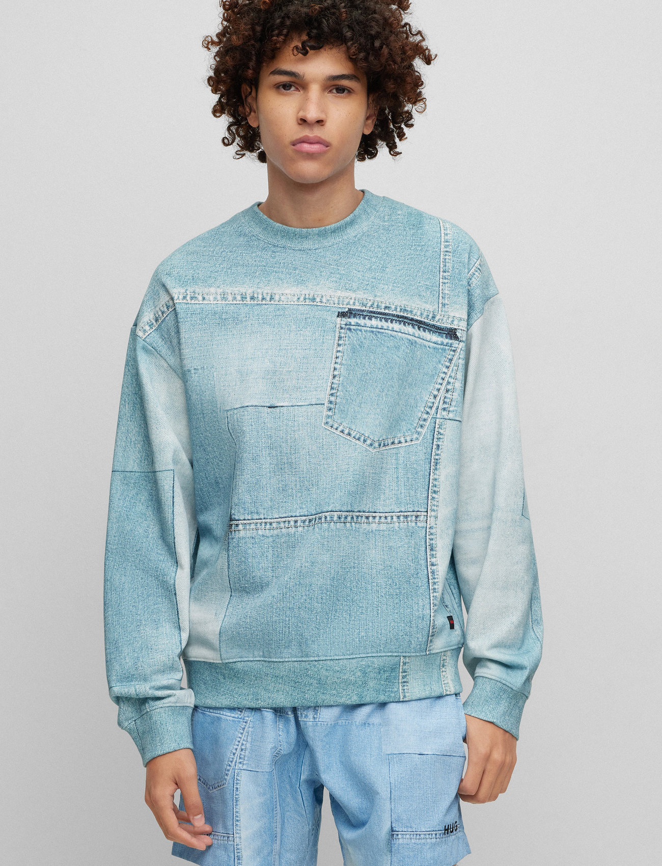 HUGO - Denimo - sweatshirts - light/pastel blue - 1