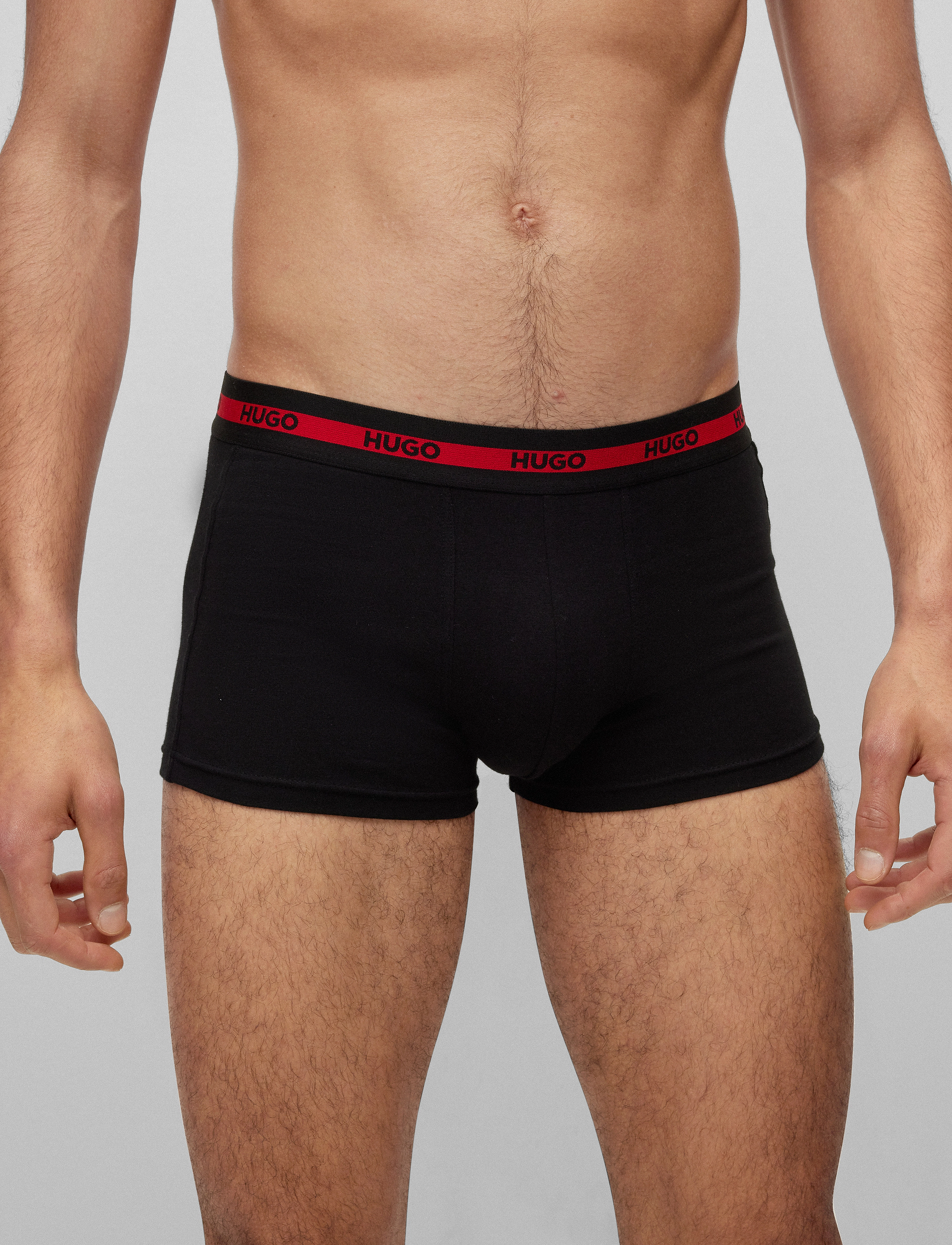 HUGO Trunk Triplet Planet, XL, Underwear, Schwarz - Boxers, Männerswear