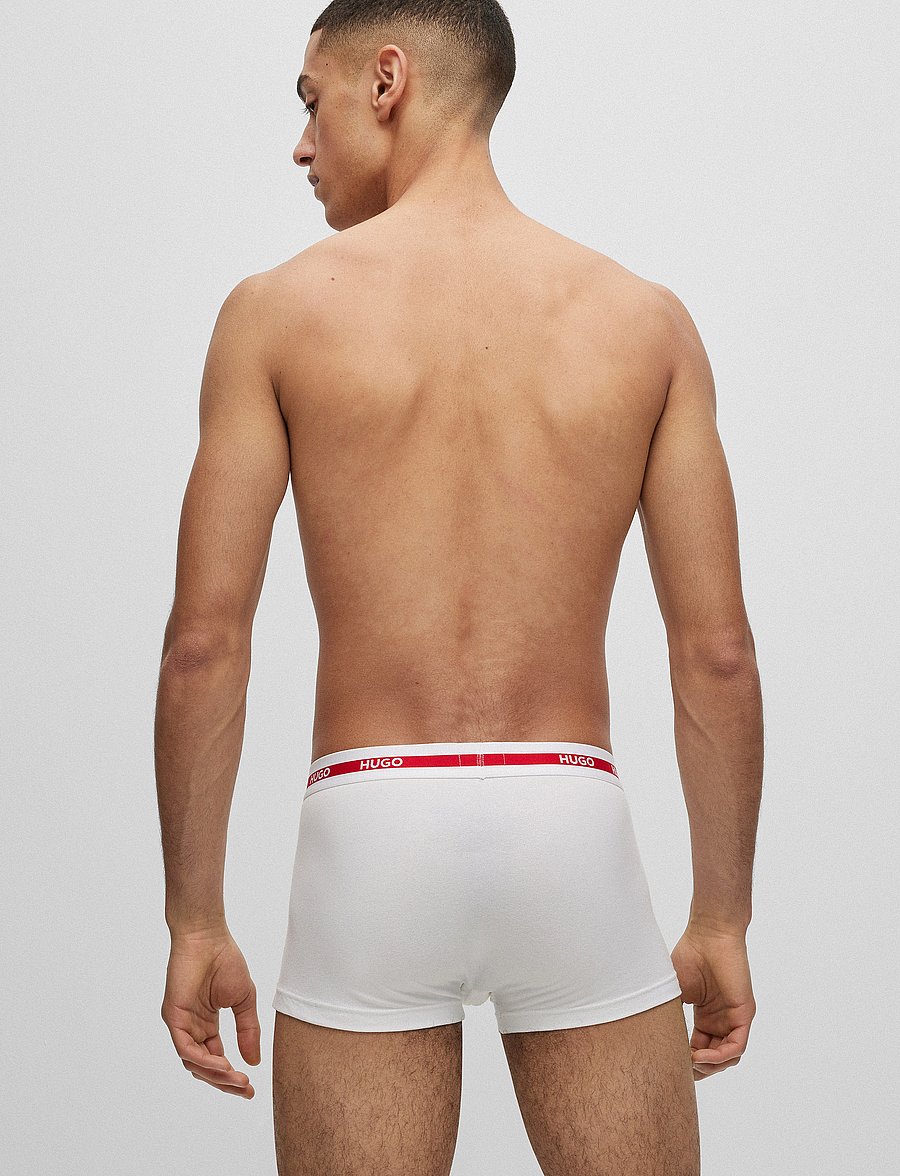 HUGO - TRUNK TRIPLET PLANET - unterhosen im multipack - open white - 3