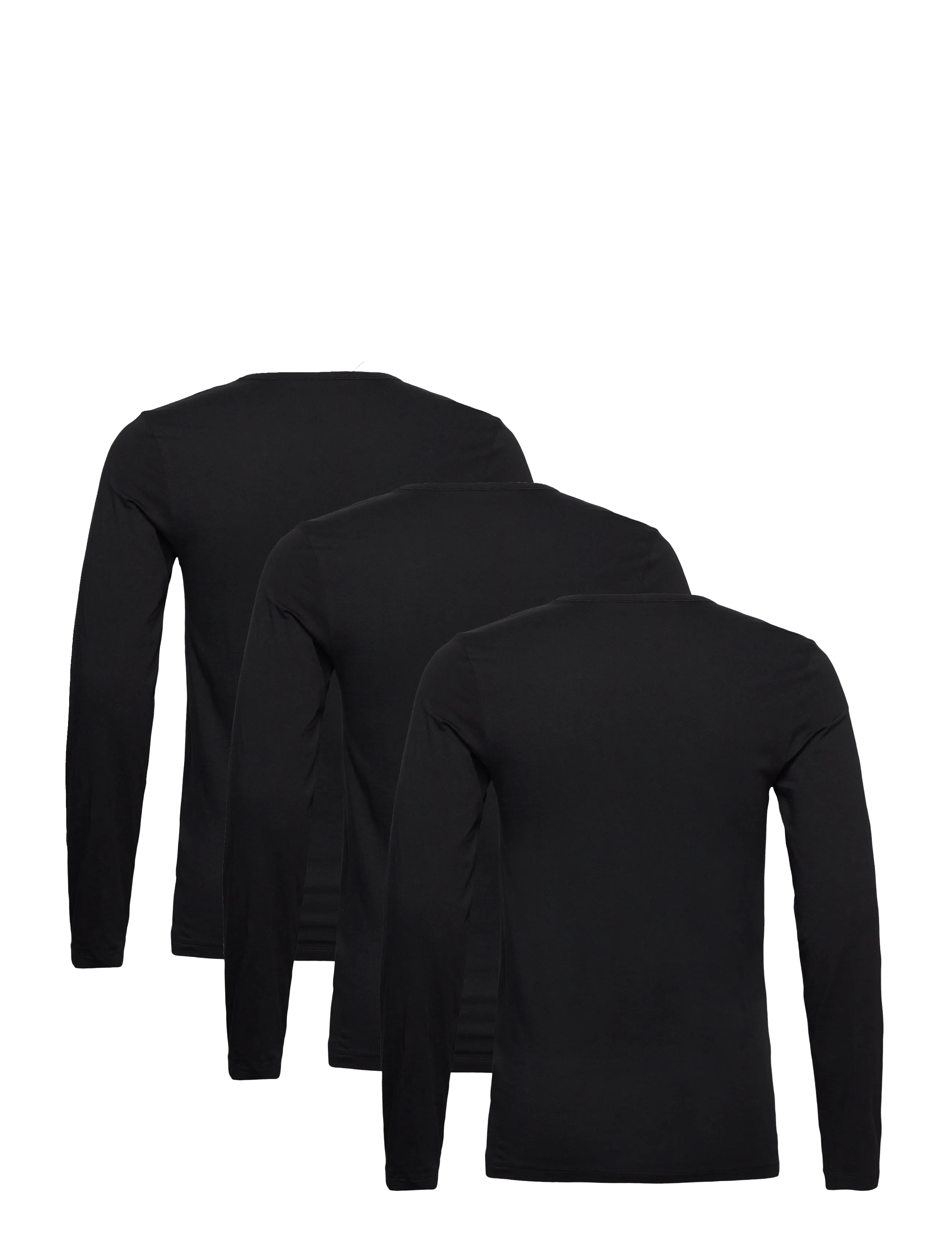 HUGO - LS-SHIRT RN TRIPLET - pyjamapaidat - black - 2