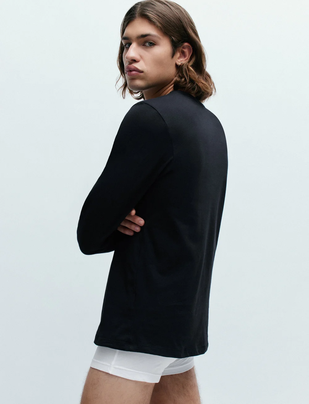 HUGO - LS-SHIRT RN TRIPLET - pyjamasöverdelar - black - 5