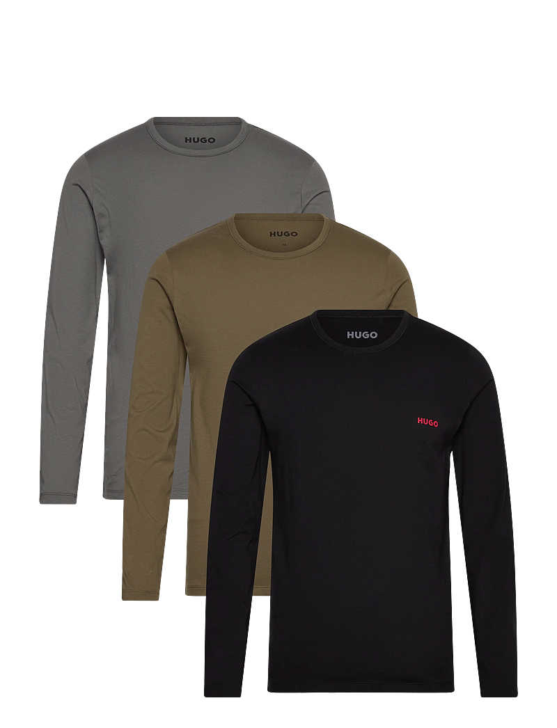 HUGO - LS-SHIRT RN TRIPLET - pyjamaoberteil - open miscellaneous - 0