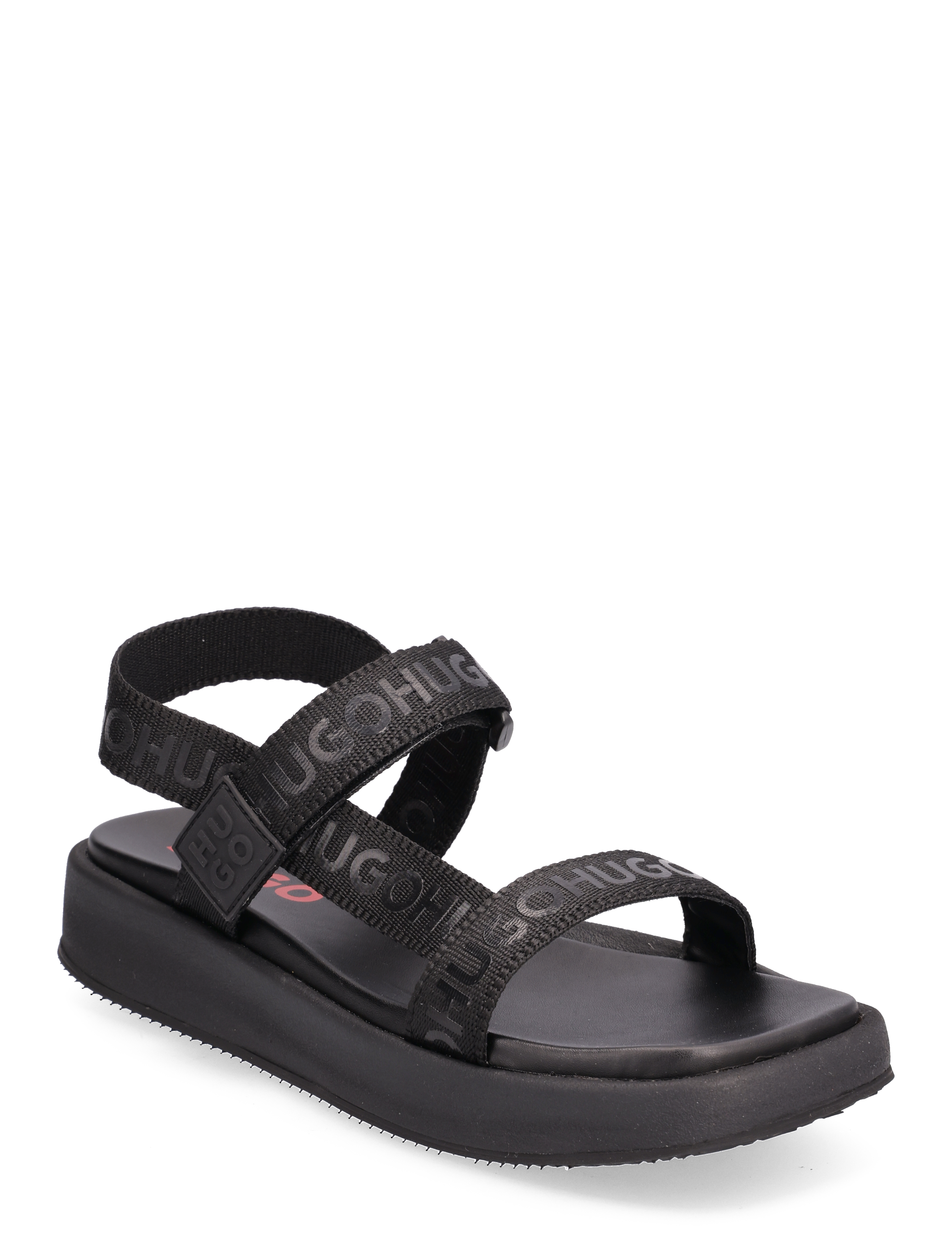 Emma Strap Sandal-WB - BLACK