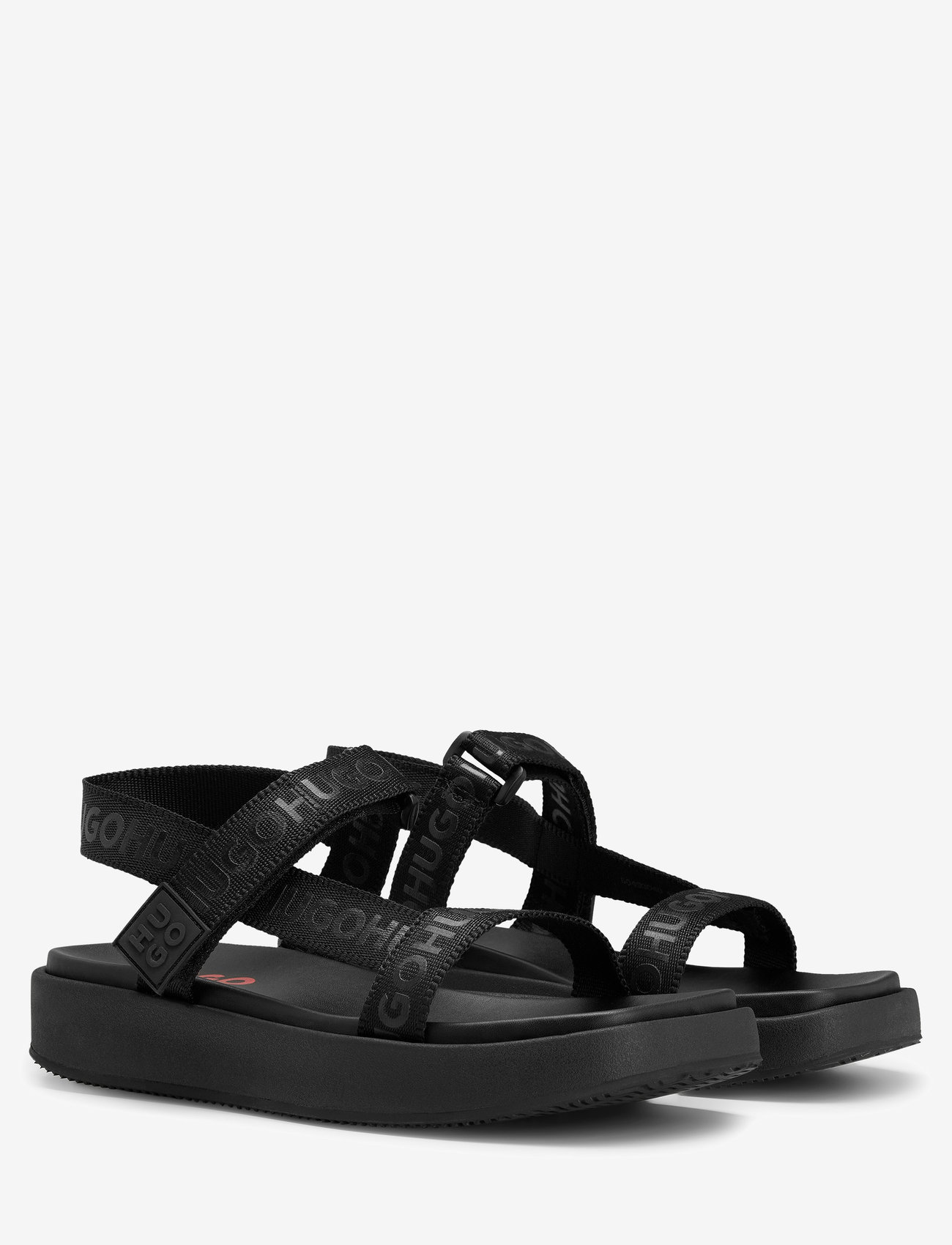 HUGO - Emma Strap Sandal-WB - black - 5