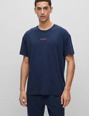 HUGO - Linked T-Shirt - pyjama tops - dark blue - 4