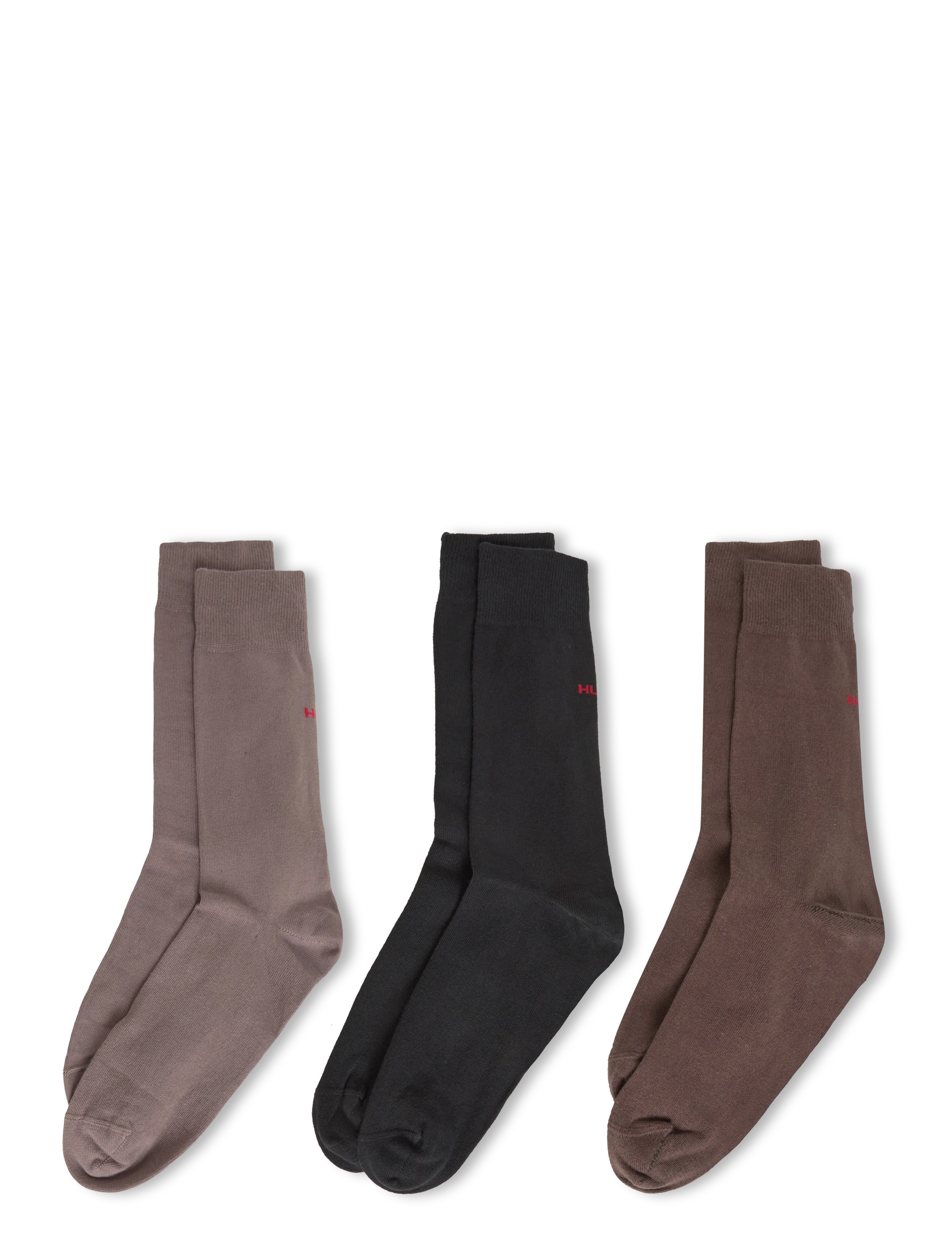 HUGO - 3P RS UNI CC - tennissocken - brown overflow - 1