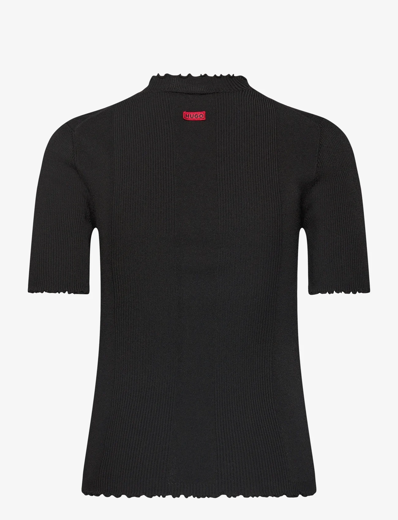 HUGO - Swittlona - megztiniai su aukšta apykakle - black - 1