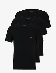 HUGO - T-SHIRT RN TRIPLET P - basic shirts - black - 1