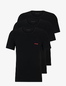 HUGO T-SHIRT RN TRIPLET P - Kinginõuanded - BLACK / black