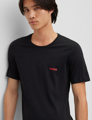 HUGO - T-SHIRT RN TRIPLET P - basic shirts - black - 0