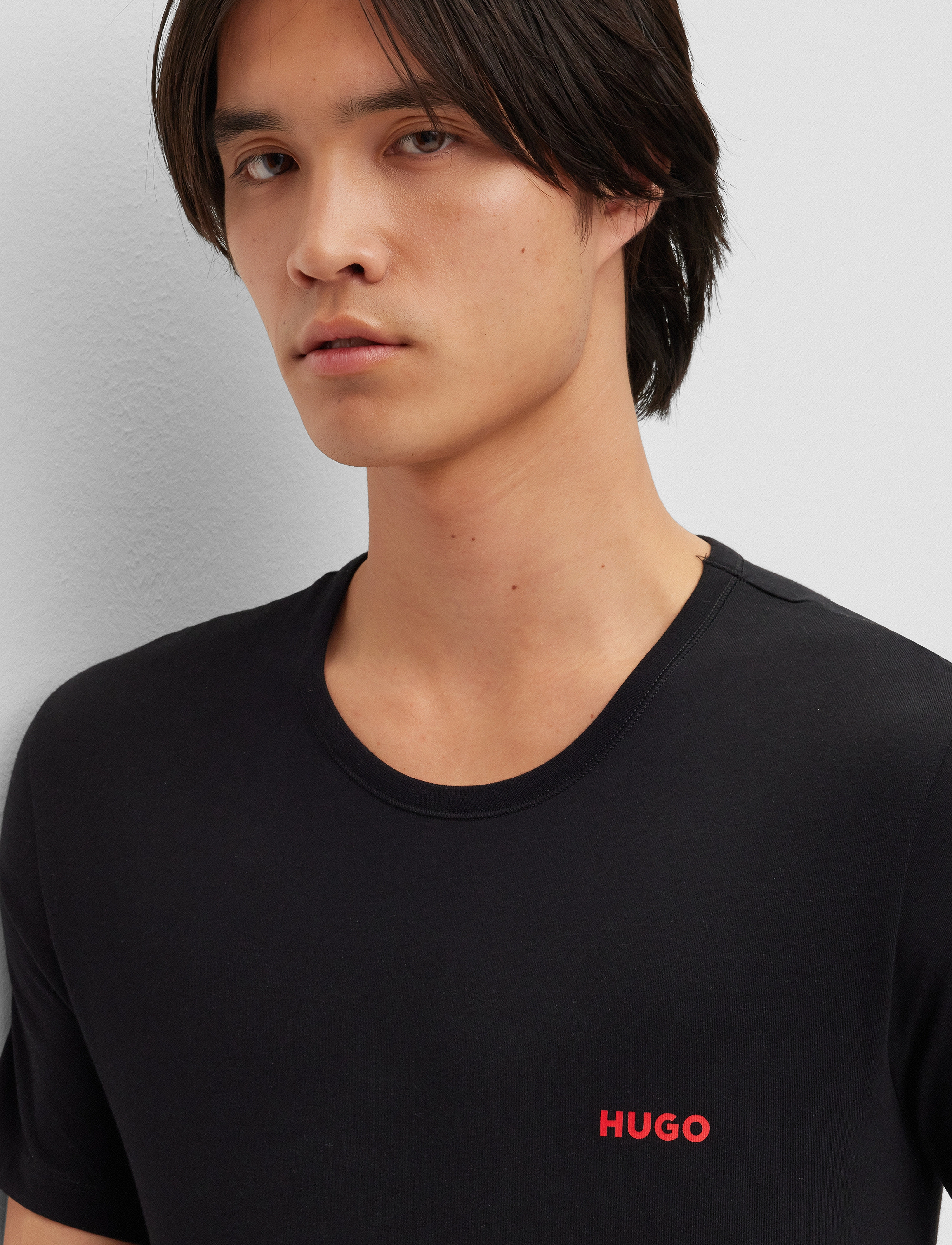 HUGO - T-SHIRT RN TRIPLET P - marškinėlių komplektas - black - 2