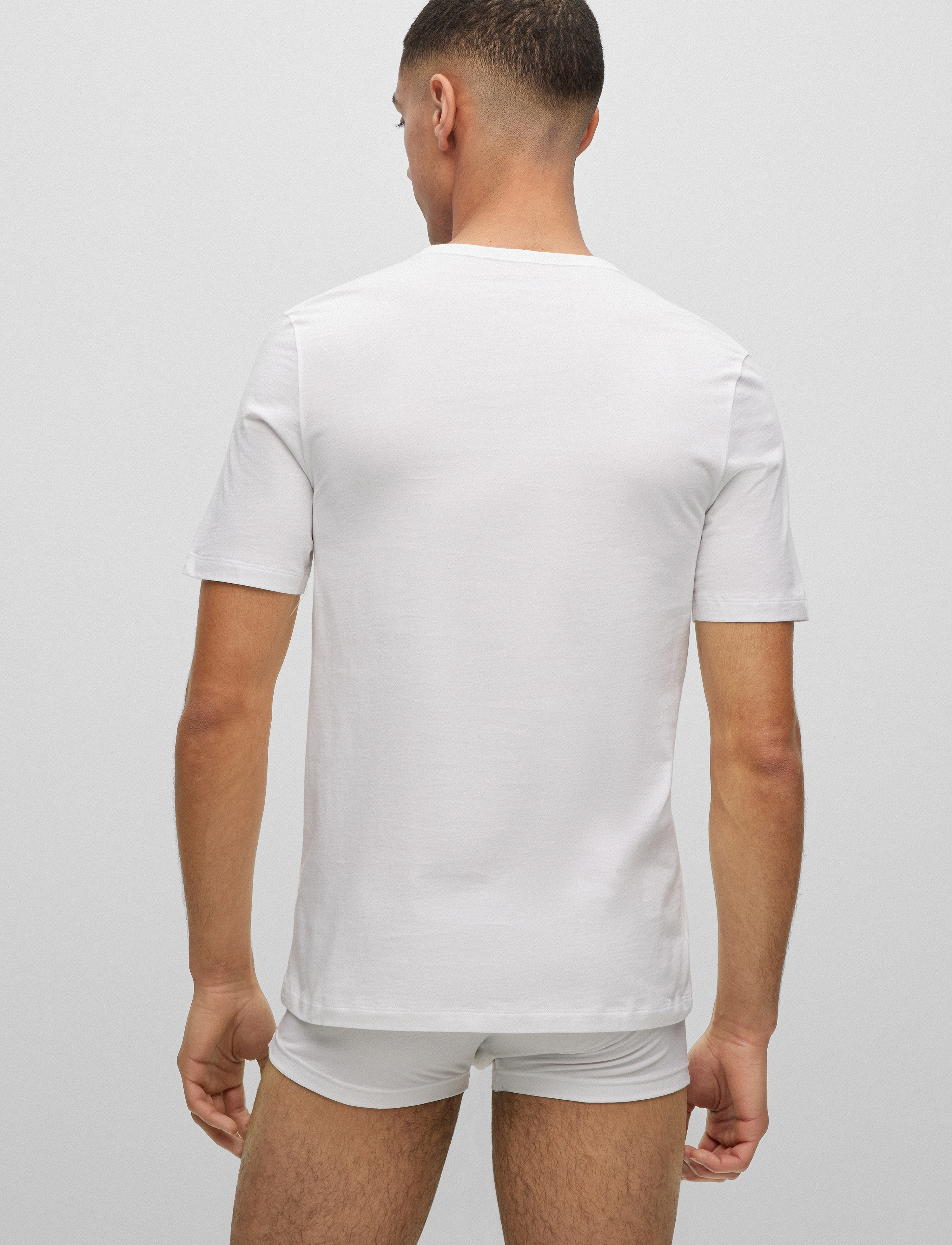HUGO - T-SHIRT RN TRIPLET P - lot de plusieurs  t-shirts - white - 3