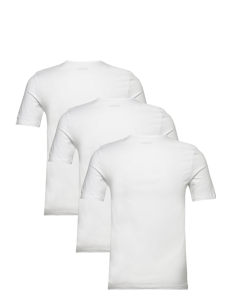 HUGO - T-SHIRT RN TRIPLET P - marškinėlių komplektas - white - 4