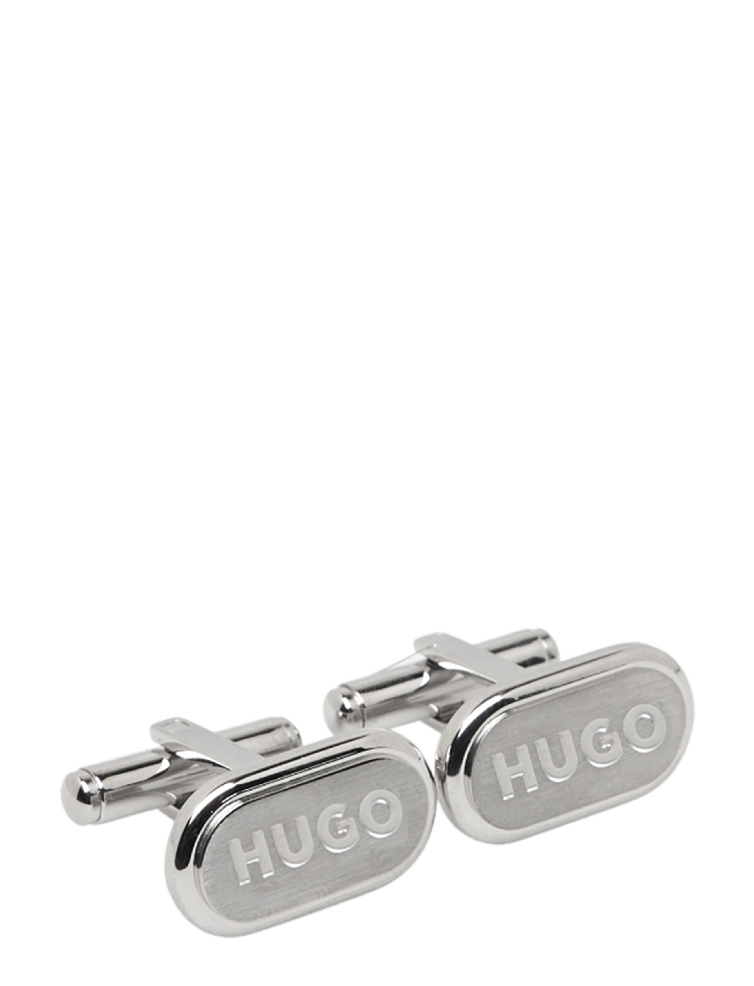 HUGO E-Classic-Cuf, One Size, Designer, Silber - Cuff Links, Männerswear