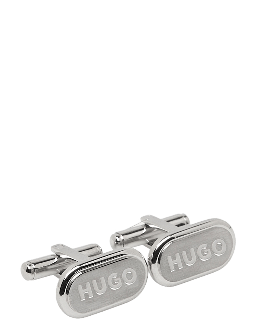 HUGO - E-CLASSIC-CUF - manschettenknöpfe - silver - 0