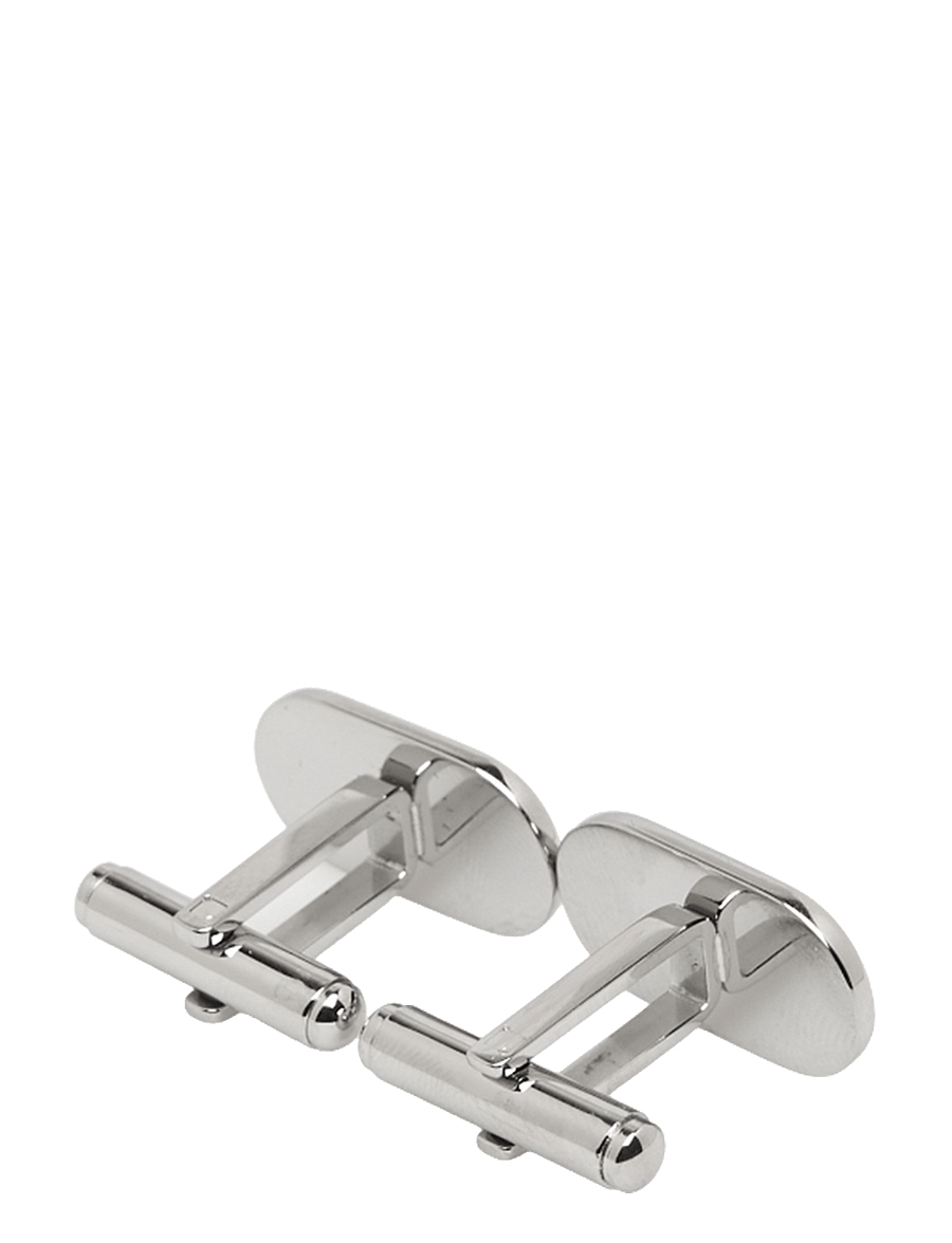 HUGO - E-CLASSIC-CUF - manschettenknöpfe - silver - 1