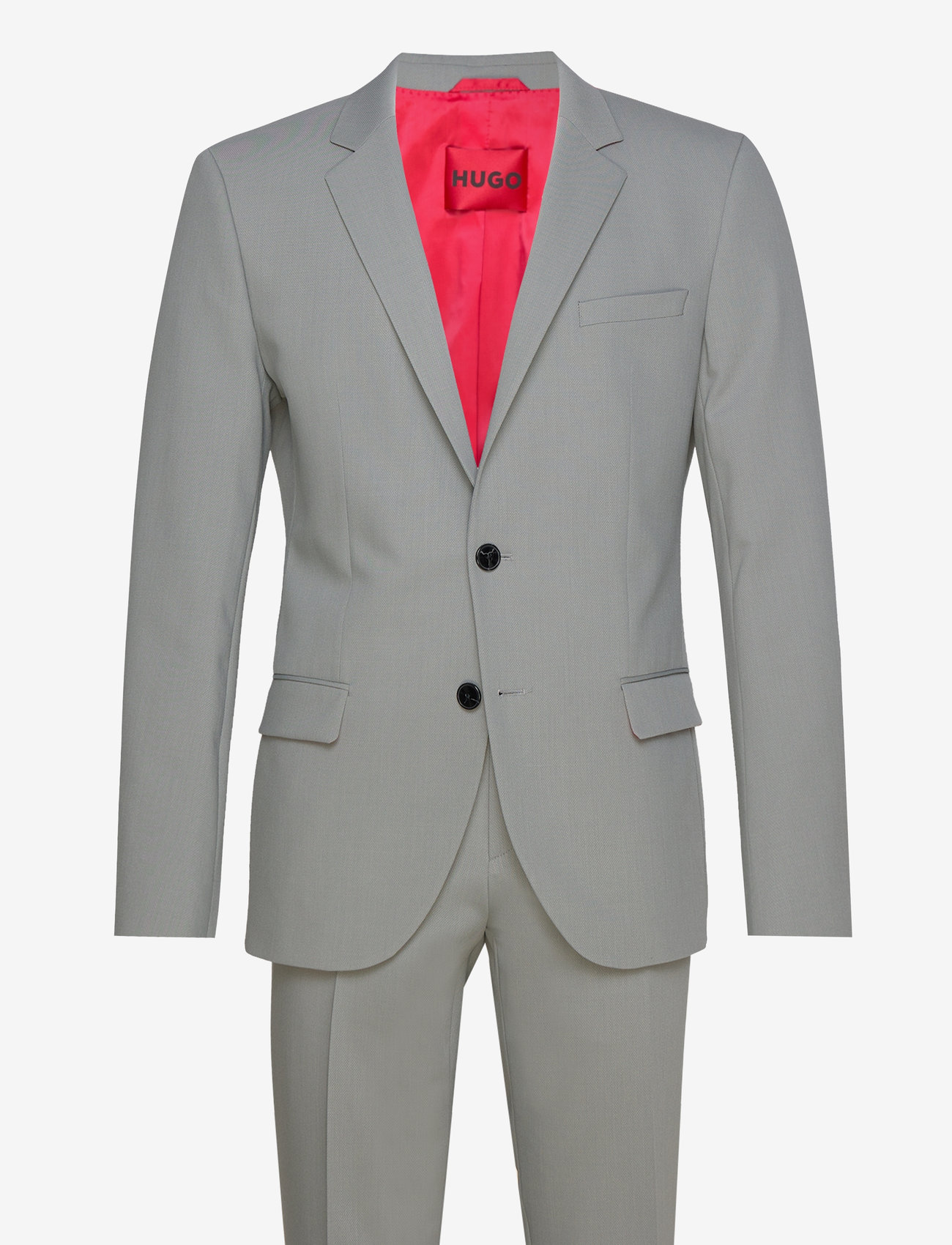 HUGO - Henry/Getlin232X - dobbeltradede jakkesæt - medium grey - 0