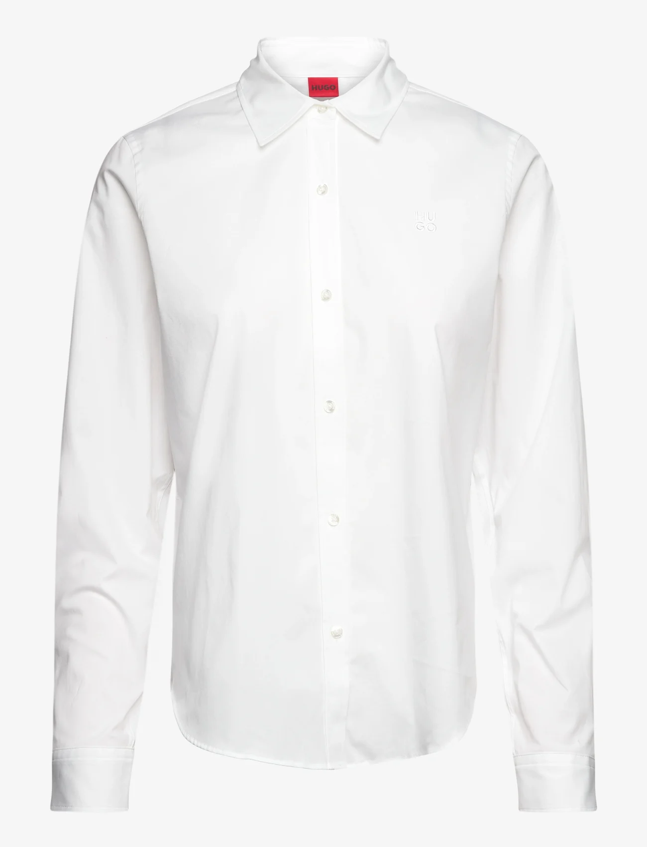 HUGO - The Essential Shirt - koszule z długimi rękawami - white - 0
