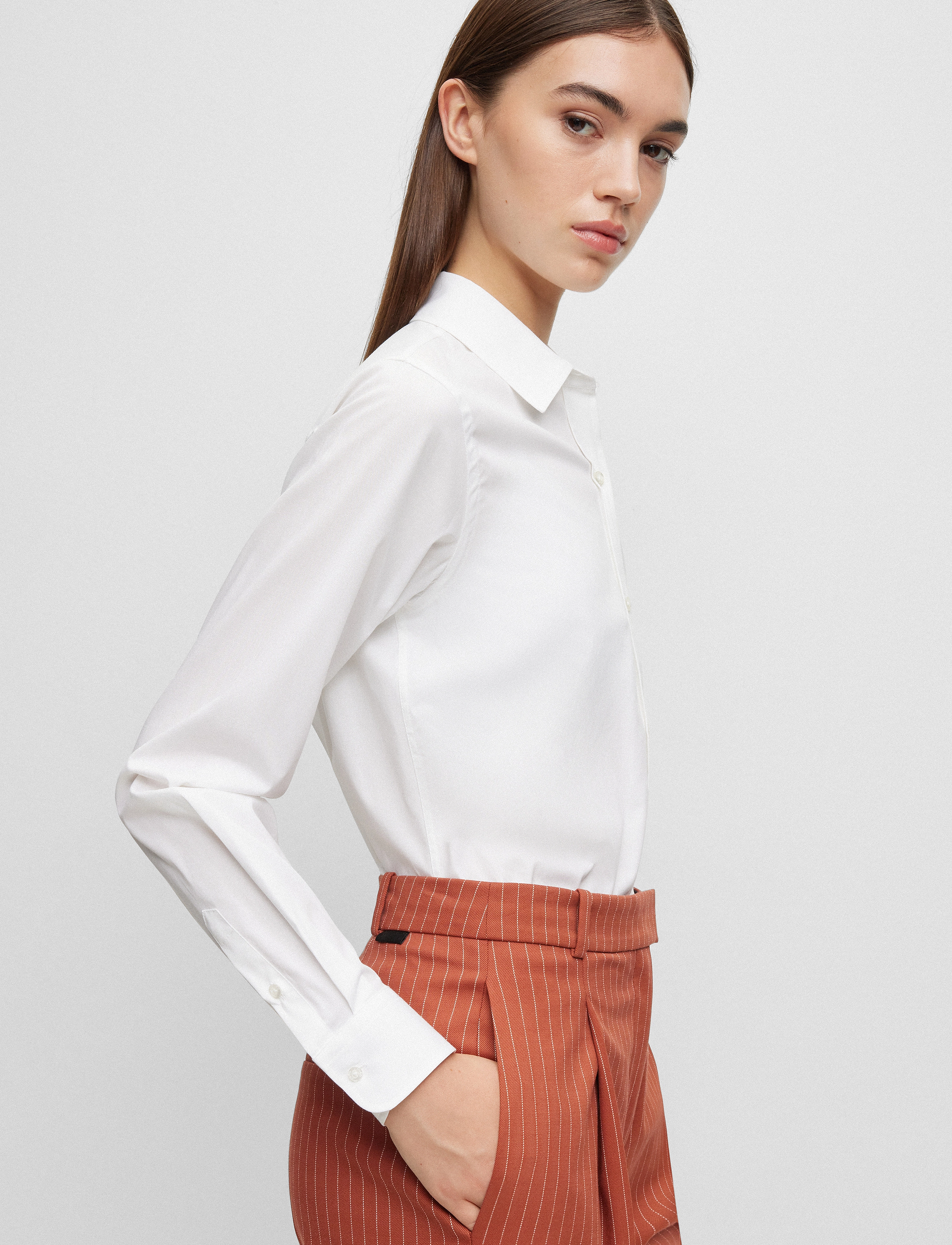 HUGO - The Essential Shirt - white - 3