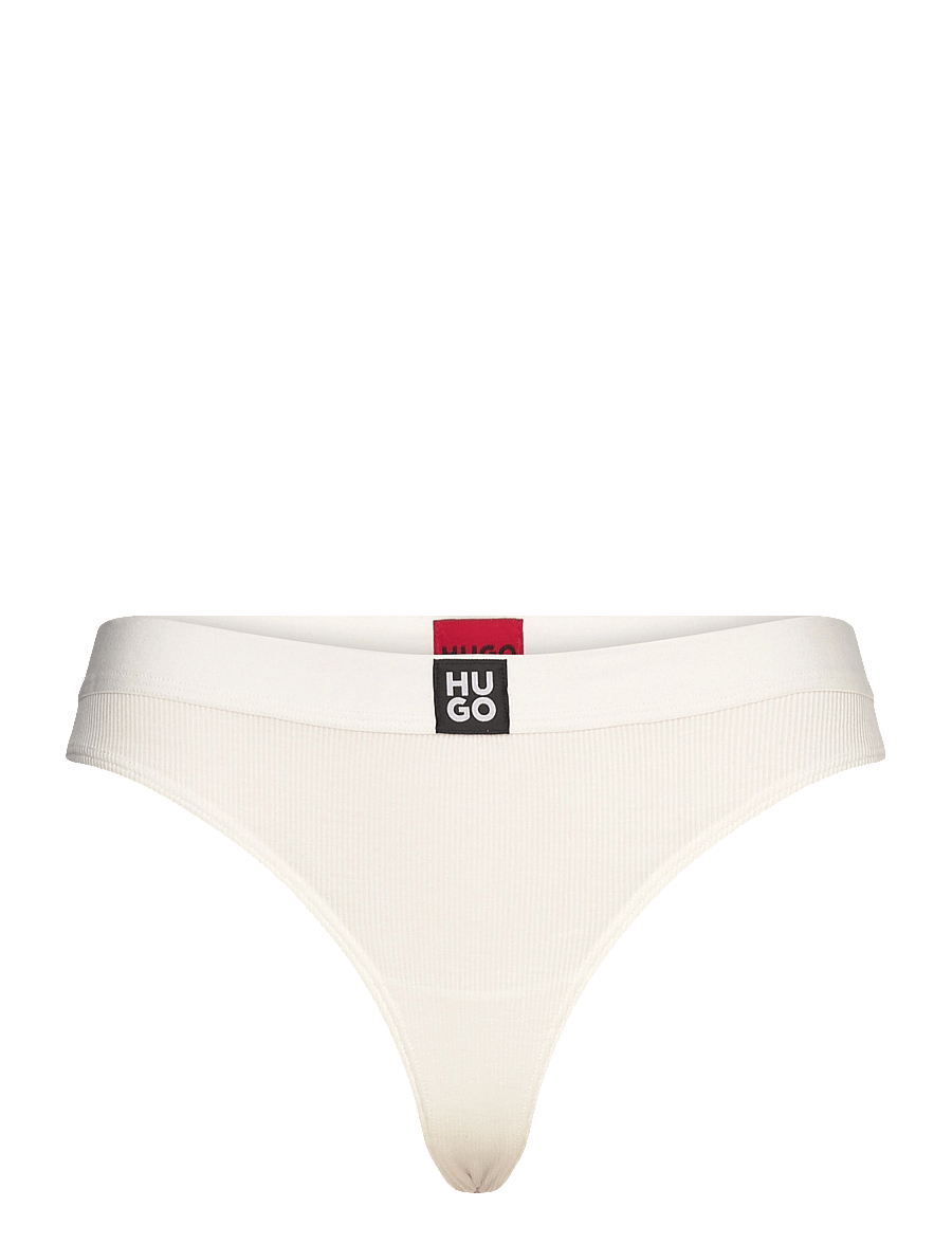 HUGO - THONG RIB - stringtrosor - natural - 0