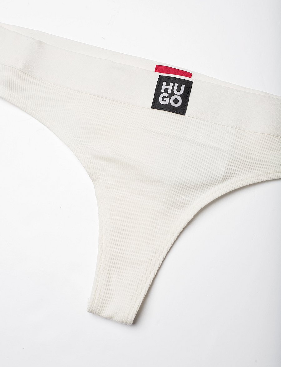 HUGO - THONG RIB - stringtrosor - natural - 2