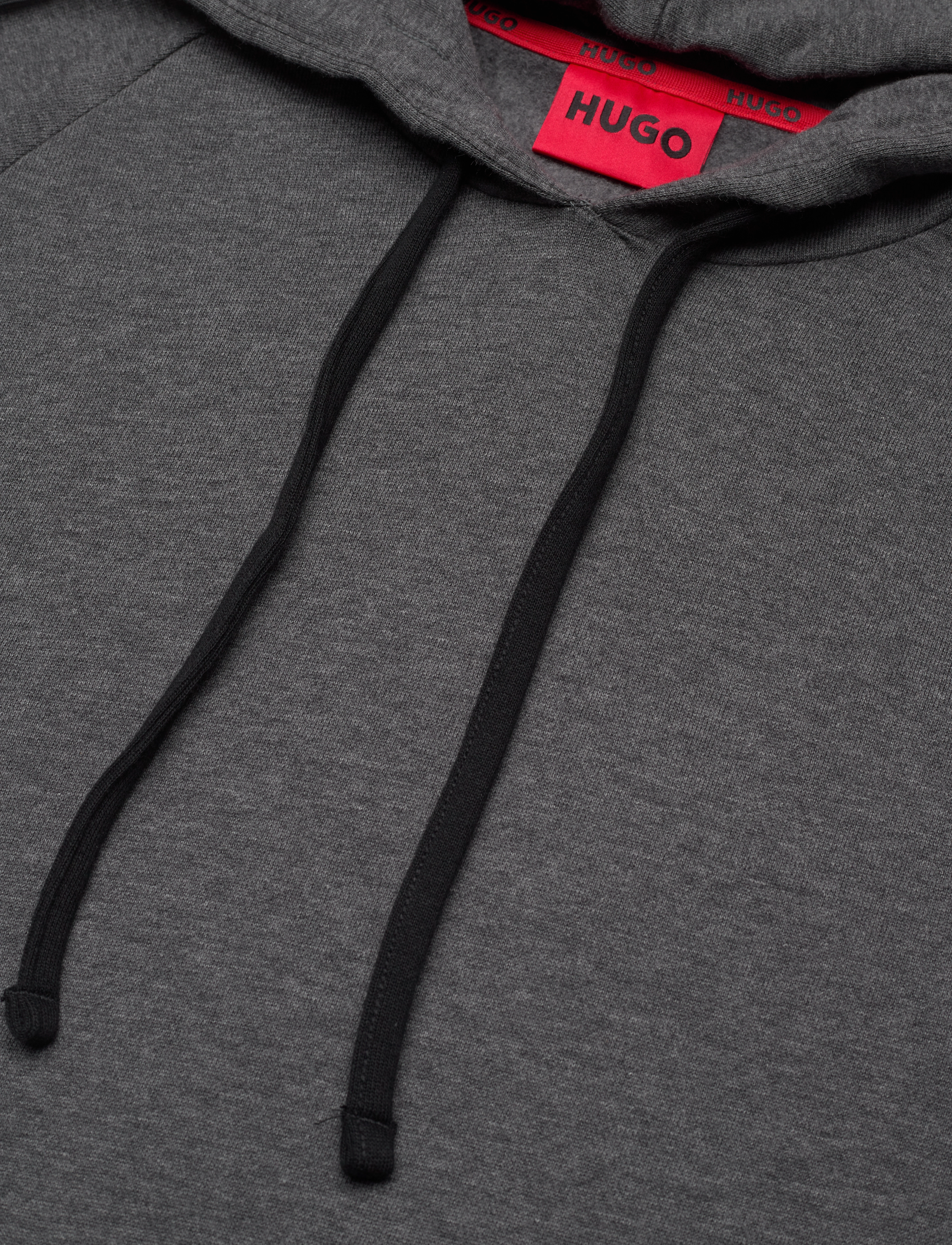 HUGO - Sporty Logo Hoodie - open grey - 3