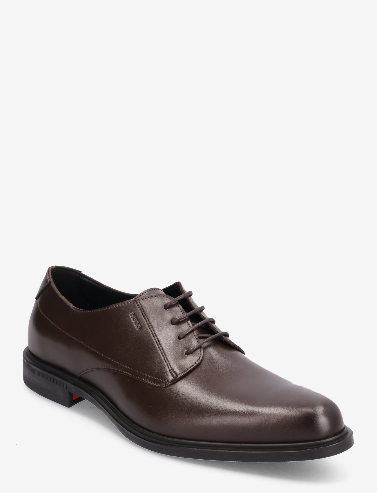 HUGO - Kerr_Derb_lt_N - patent leather shoes - dark brown - 0